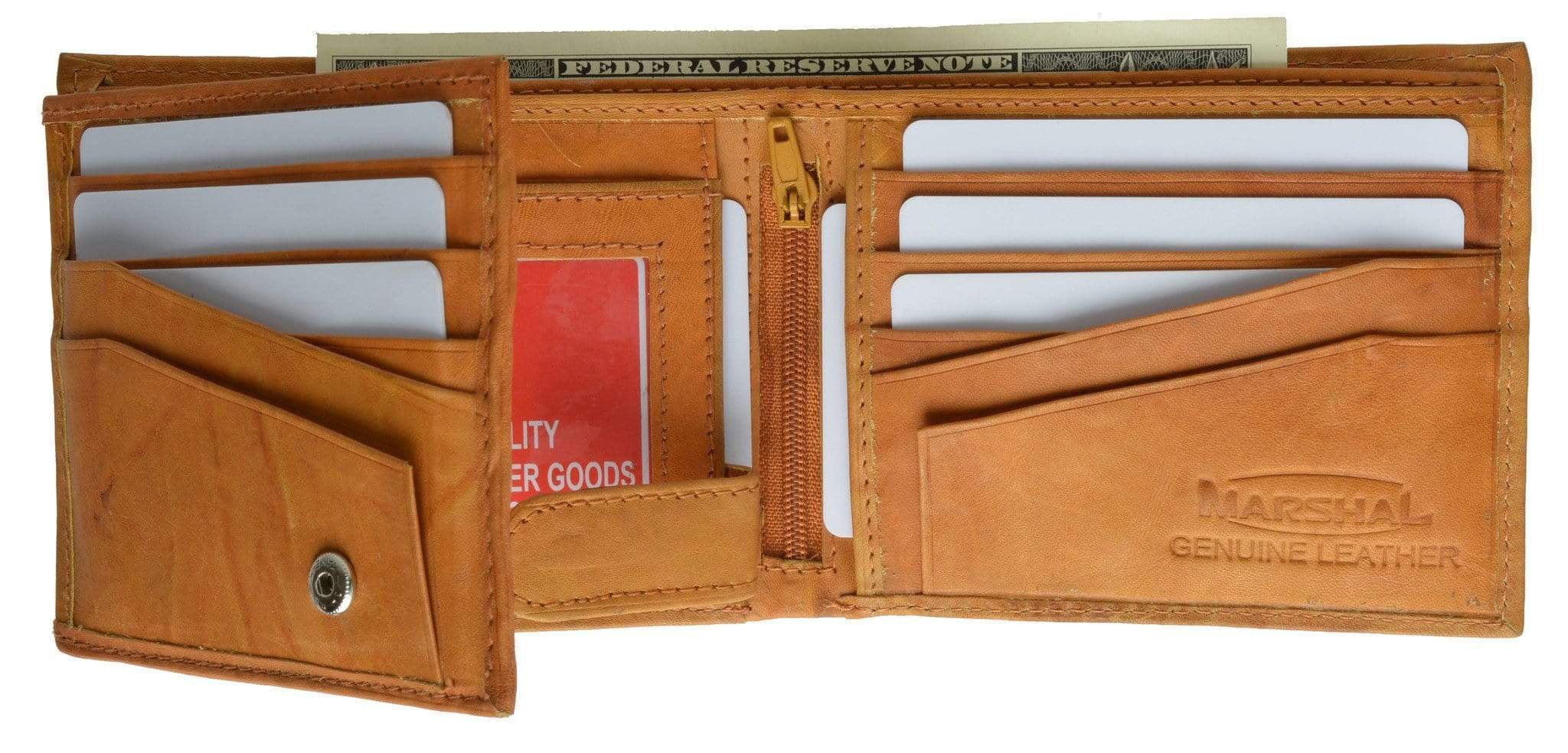 Starhide Gents RFID BLOCKING Distressed Genuine Leather Bifold Wallet 1150