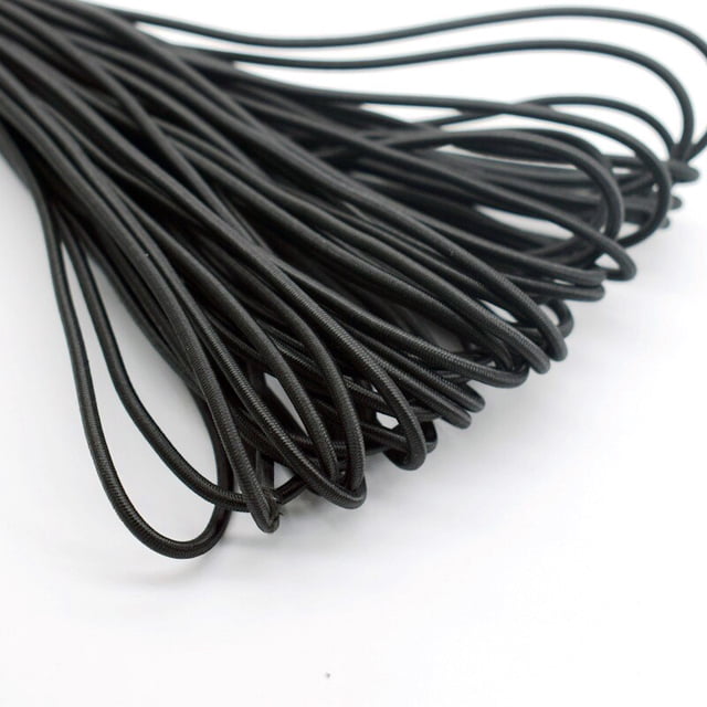 Banda elástica redonda de alta calidad de 1/2/3/4/5mm, goma elástica blanca y negra, goma elástica para coser prendas, accesorios DIY Tan Jianjun unisex