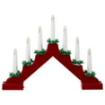 thumbnail image 2 of Northlight LED Lighted Christmas Candelabra Bridge - 13" - Red Base - C6 Clear Lights, 2 of 8