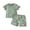 b195-Green, variant on KPOPLK Baby Toddler Boy Clothes Summer Outfits 6 12 18 24 Months Patchwork Short Sleeve T Shirt & Shorts Sets(6-12 Months,Green)