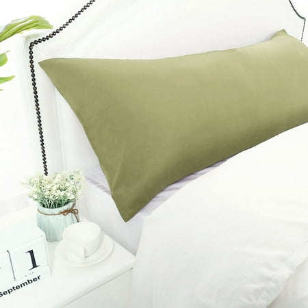 PiccoCasa Body Pillowcase Microfiber Long Bolster Pillow Case