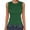 Green, variant on ClodeEU Women's Ribbed Crew Neck Sleeveless Tank Top, Trendy Casual Slim Fit Top for Summer Black,Women's Plus L