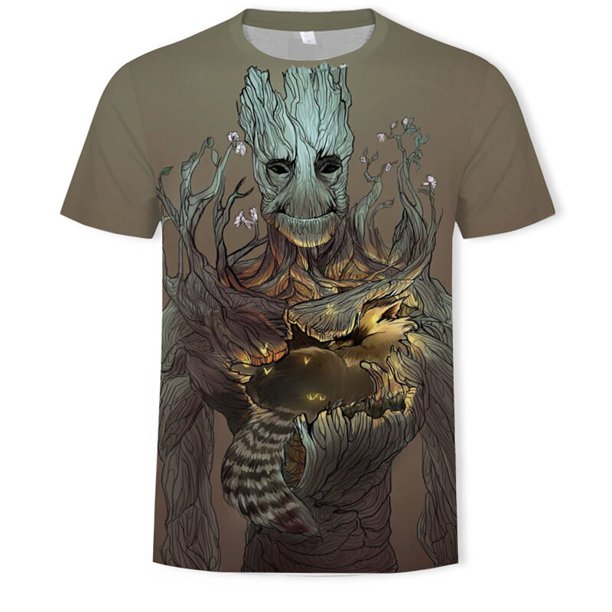 2020 película camiseta Nette Stil Oansatz Hohe Qualität Kurzen Ärmeln camiseta Galaxy Groot Streetwear moda Toops Für Männer Plus Größe xuanjing unisex