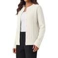 thumbnail image 3 of Sundazz Cable Knit Cardigan Sweaters for Women Long Sleeve Button Down Sweaters Fall Winter Clothes, 3 of 8