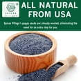 thumbnail image 3 of SPICES VILLAGE Poppy Seeds [ 8 oz ] - Whole Poppy Seeds for Baking, Bagels, Muffins, Cookies, Washed Poppy Seeds for Bakery & Pastry - Kosher, Gluten Free, Non GMO, Resealable Bulk Bag, 3 of 7