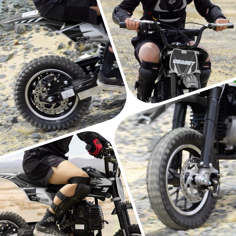 QEASET 49CC Dirt Bike Gas Powered Off-Road 2-Stroke Mini Bike with