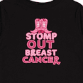 thumbnail image 4 of Inktastic Stomp Out Breast Cancer with Pink Cowgirl Boots Boys or Girls Long Sleeve Toddler T-Shirt, 4 of 5