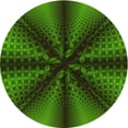 thumbnail image 1 of Ahgly Company Indoor Round Patterned Dark Lime Green Area Rugs, 8' Round, 1 of 6