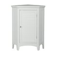 thumbnail image 1 of Teamson Home Armoire de Salle de Bain d'Angle Unité de Rangement en Bois 1 Porte à Persienne Blanche, 1 of 8