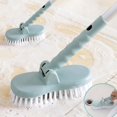 thumbnail image 4 of XKHBDL Heavy Duty Grout Scrub Brush with Long Handle, Shower Floor Scrubber for Cleaning, Tile Scrub Brush with Stiff Bristles, 4 of 9