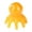 Yellow, variant on Dualoai Head Scalp Massager Pocket Acupressure Travel Hair Care Octopus Massage Comb Yellow
