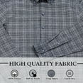 thumbnail image 6 of Wear Sierra Men's Turkish Cotton Long Sleeve Button Down Shirt in Combed Cotton Dark Gray & Navy, 6 of 6