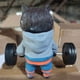 thumbnail image 4 of Kenally Escultura de gato de Fitness, estatuilla de gato, adorno de levantamiento de pesas de gato negro, escultura de gato con barra Artesanía Rosa, 4 of 6