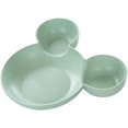 thumbnail image 1 of Kid Cartoon Mouse Mickey Bowl Dishes Lunch Box Kid Baby Children Infant Baby Rice Feeding Bowl Plastic Snack Plate Tableware (Color : Brown), 1 of 5