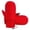 Red, variant on Ljudmp Waterproof USB Heated Mittens Winter Warm Adjustable Wrist Glove Snowing Skiing Running Cycling Full Fingers Hand Warmers Black