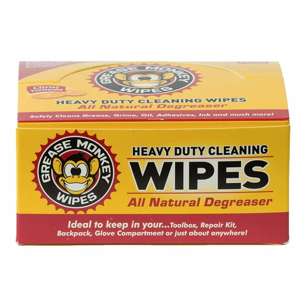 Grease Monkey Individual HeavyDuty Cleaning Wipes, 12Count Walmart