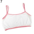 thumbnail image 2 of Yesbay Kids Girls Spaghetti Strap Underwear Maiden Cotton Sports Brassiere Training Bra,Watermelon Red, 2 of 7