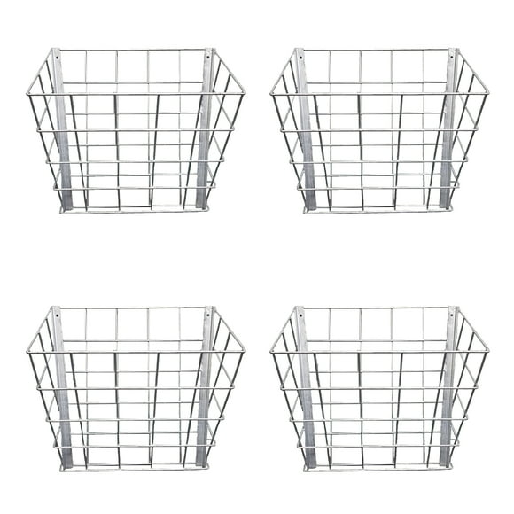 Rugged Ranch Livestock Steel Hay Feeder Rack for Goats, Sheep and Horses, 4 Pack