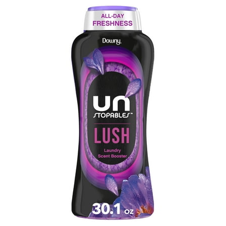 Downy Unstopables In-Wash Scent Booster Laundry Beads, Lush Scent, 30.1 oz