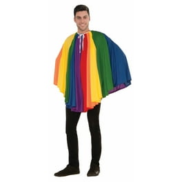 Rainbow Cape Short 30'' Adult Costume Female Rainbow Cape Short 30'' Adult Costume Female
