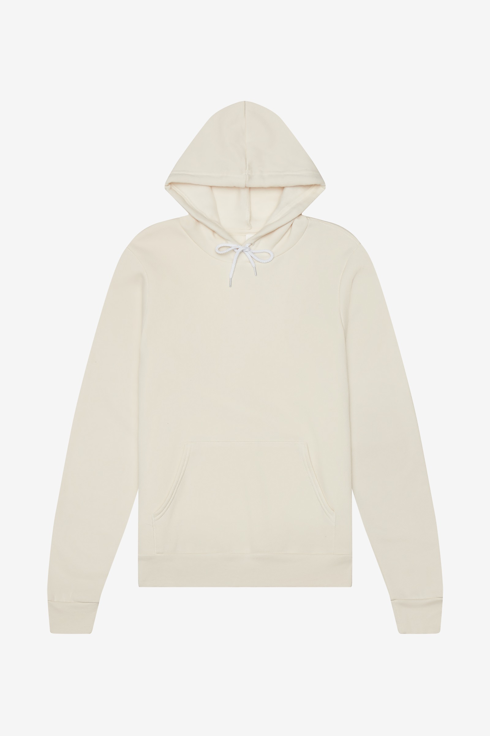 BELLA+CANVAS Adult Crew Neck Personalized Hoodie, Create your own Designs, Natural, Medium, Unisex