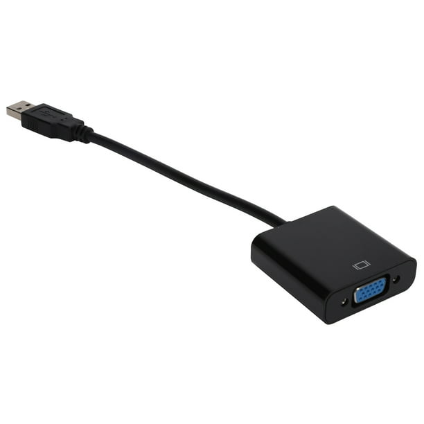 Conversor USB3.0 A VGA, Cable Adaptador HD 1080p de 5Gbps para soluciones de Pantalla Múltiple, Tarjeta de video Portátil Sin Necesidad de Alimentació externa, Confectación