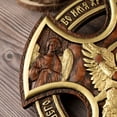 thumbnail image 5 of Orthodox Archangel Michael Wood Sculpture-Icon Sculpture-Religious Interior Decoration Wall Art-Handmade Wood Crafts, 5 of 5
