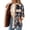 Navy Blue, variant on Zeagoo Flannel Jacket Fleece Lined Jacket Women Plaid Shacket Button Down Shirts Casual Fall Winter Outwear