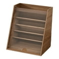 thumbnail image 3 of Organizador de lápiz labial de madera Soporte de aceite esencial de 6 niveles Collectibles Stand Decoración del hogar Estante de perfume para sala de, 3 of 8