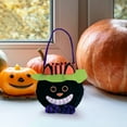 thumbnail image 6 of sruoe Halloween Treat Bags, Candy Bags, Candy Bucket, Goodie Bags, Halloween Candy Bags for Kids, Spooky Pumpkin Tote Bag, Halloween Decoration, Reusable Candy Snack Bags, Party Gift Favors Decor, 6 of 7