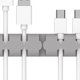 thumbnail image 4 of Seitruly Devanadera de Cable de silicona, soporte de enchufe, Cable de escritorio de gestión, Cable USB, de datos, organizador de almacenamiento Electrónica gris, 4 of 4