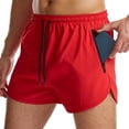 thumbnail image 1 of ZAXARRA Men Sports Shorts Solid Color Pants with Zipper Pocket Drawstring, 1 of 8