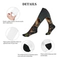 thumbnail image 5 of Lsque Lotus Leaf Starry Sky Guinea Pig Pattern Sport Compression Socks for Men & Women 15-20 mmHg Knee High Nurse Pregnant Running Medical and Travel Athletic, 5 of 6