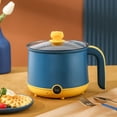 thumbnail image 1 of Electric Mini Hot Pot 1.8L 600W Non Stick Stainless Steel Cooker With 2 Levels Adjustable For Rapid Noodles Cooker, 1 of 8