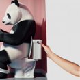 thumbnail image 3 of Orinice Humorous Panda Bathroom Decor Set - Colorful Luxurious Graphic Print Polyester Fabric Shower Curtain with Hooks 69x72, 3 of 7