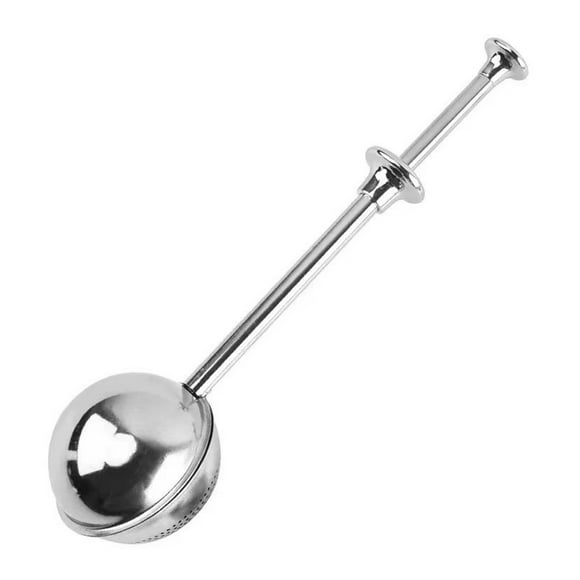Hyasfey Stainless Steel Flour Sifter One-Handed Operation Quick Sifting Flour Sieve Bakers Spherical Dusting Wand Sanitary Kitchen Tool