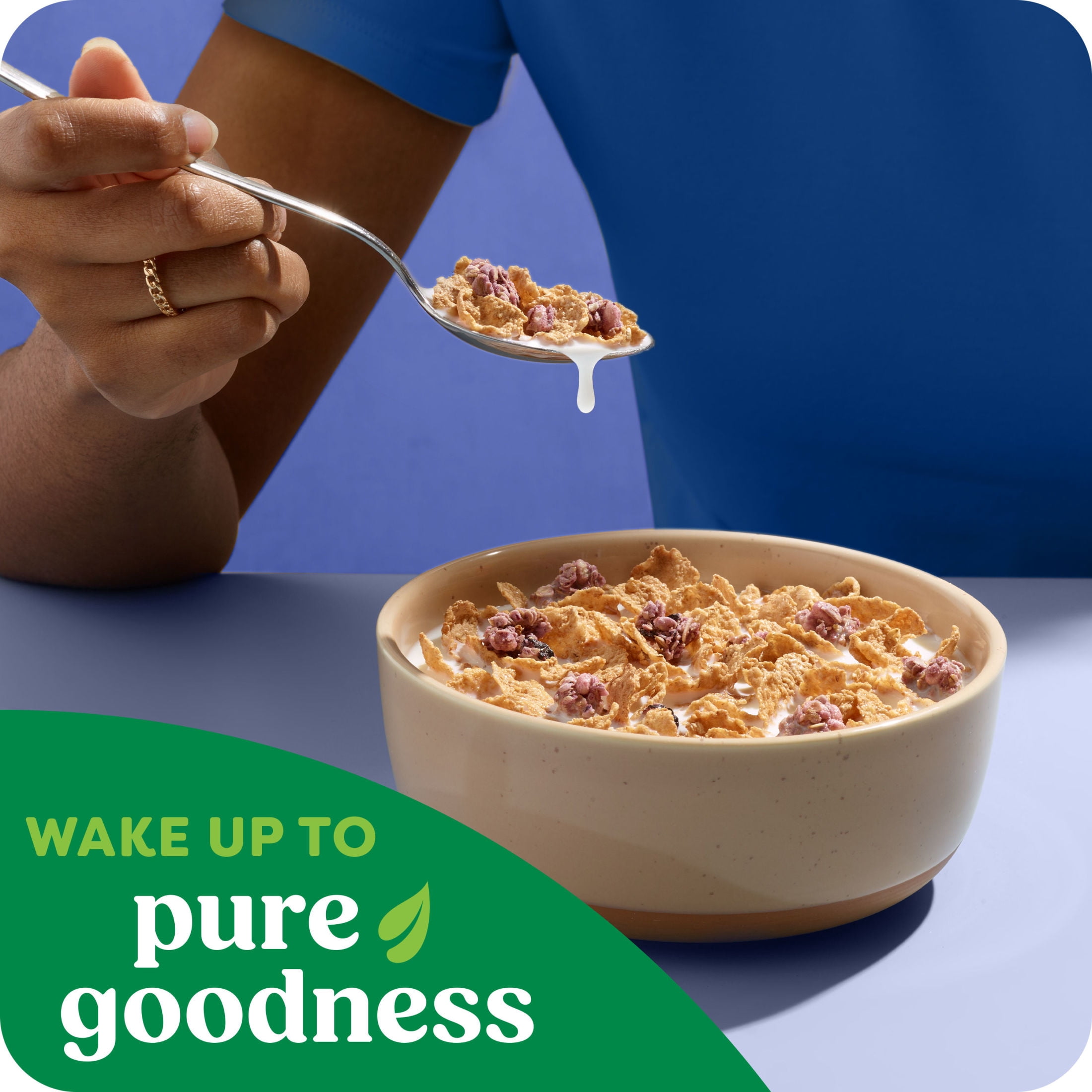 Kashi Blueberry Clusters Breakfast Cereal Box, 17.2 oz