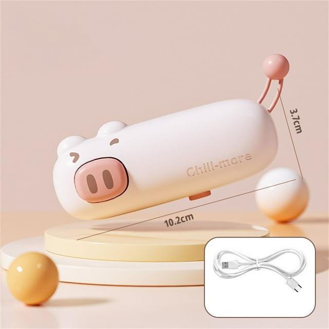 Oleegame 1 Pce Mini Scelleuse de Sacs Dessin Animé Type C Rechargeable Machine de Scellage Portable