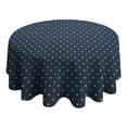 thumbnail image 3 of Fashionable Round Tablecloth 70x70in(178x178cm) – Waterproof Polyester Table Cover with Full Print Design, Wrinkle Resistant & Washable for Kitchen Dining Party Decor, 3 of 5