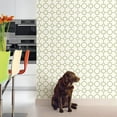 thumbnail image 3 of Brewster Geometric Burnt Sienna Geovine Wallpaper, 3 of 5