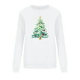thumbnail image 6 of Women's Crewneck Christmas Sweatshirts Top Fashion Cute Xmas Tree Printed Shirts Pullover Winter Long Sleeve Sweaters Loose Plus Size Blouses Tops, 6 of 6