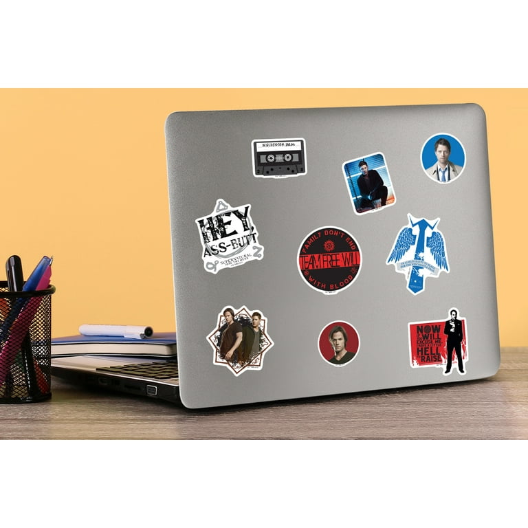 50pcs/Pack Magic TV Show Supernatural Stickers Laptop Phone Guitar Stickers  Waterproof Skateboard Snowboard Car Bicycle Luggage Decal