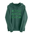 thumbnail image 2 of Xuyuer Womens St. Patrick's Day Clover Print Hoodie Casual Long Sleeve Sweatshirt Irish Shamrock Pullover Tops Sweatshirts Clover Print Shirts Casual Irish Gift Loose Fit Tops, 2 of 6