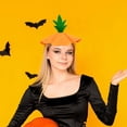 thumbnail image 1 of Halloween Headband Animated Pumpkin Hat Headband Halloween Costume Party Dress Up Pumpkin Shape Headband, 1 of 6