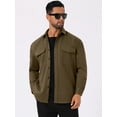thumbnail image 4 of DARING DIVA Long Sleeve Button Solid Color Casual Work Jacket XL Brown, 4 of 7