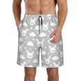 thumbnail image 1 of Balery Rabbit And Cloud Traje de Baño Estilo Hawaiano para Hombre, Shorts de Secado Rápido con Bolsillos-X-Large, 1 of 6