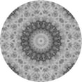 thumbnail image 1 of Ahgly Tapis Rond Lavable en Machine Intérieur Transitionnel Gris Fumé, 4 Pieds Rond, 1 of 7