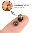 thumbnail image 3 of UPOUART 30 Pcs Bag Hardware Copper Rivet for Bag with Round Hexagonal Shape, 3 of 6