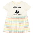 thumbnail image 3 of Inktastic New to the Crew Newborn Girls Baby Dress, 3 of 5