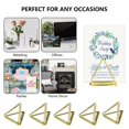 thumbnail image 5 of Tarjeta 24 Place Holder Pack Picture Display Table Number Stands - Triángulo Likrtyny Para estrenar, 5 of 5